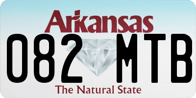 AR license plate 082MTB