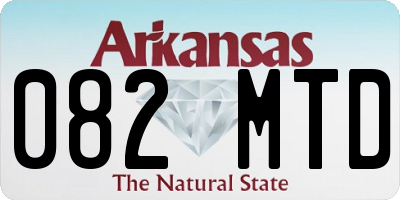 AR license plate 082MTD