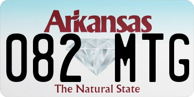 AR license plate 082MTG