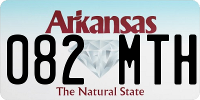 AR license plate 082MTH