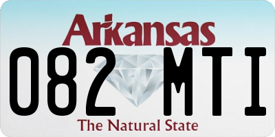 AR license plate 082MTI