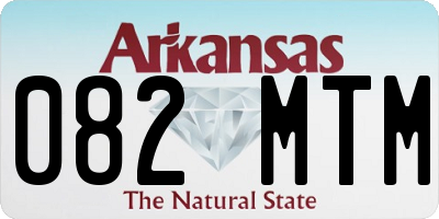 AR license plate 082MTM