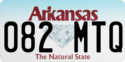 AR license plate 082MTQ
