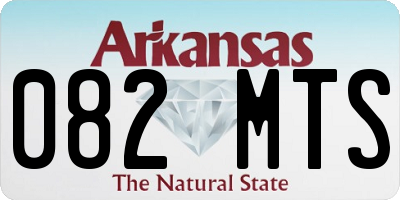 AR license plate 082MTS