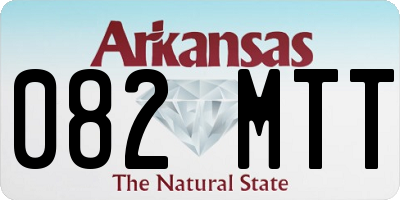 AR license plate 082MTT