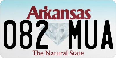 AR license plate 082MUA