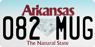 AR license plate 082MUG
