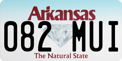 AR license plate 082MUI