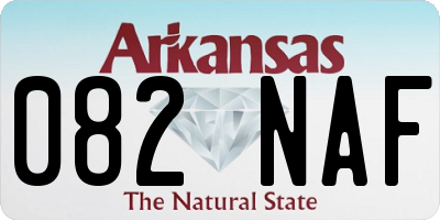 AR license plate 082NAF