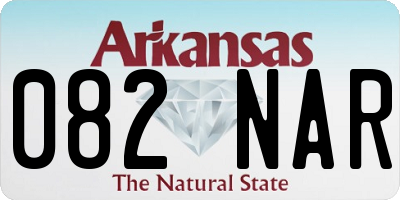 AR license plate 082NAR