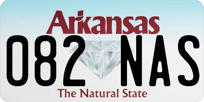 AR license plate 082NAS