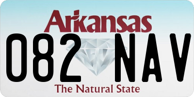 AR license plate 082NAV
