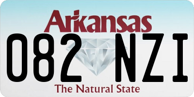 AR license plate 082NZI