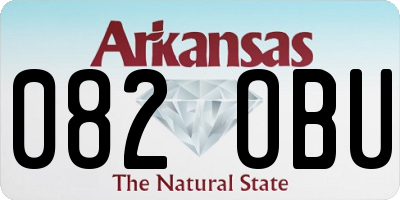 AR license plate 082OBU