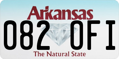 AR license plate 082OFI