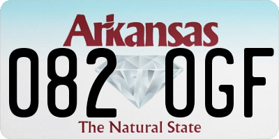 AR license plate 082OGF