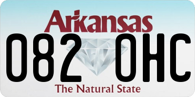 AR license plate 082OHC