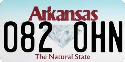 AR license plate 082OHN