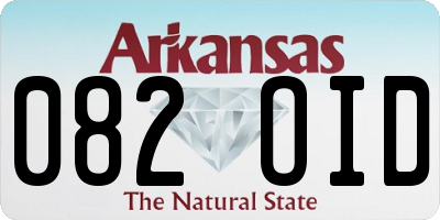 AR license plate 082OID