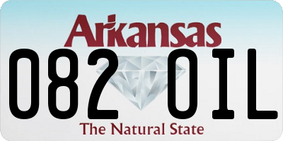 AR license plate 082OIL