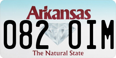 AR license plate 082OIM