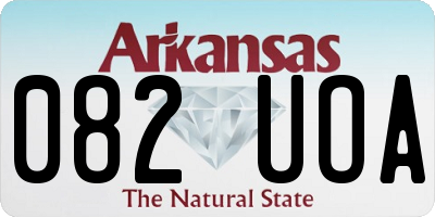 AR license plate 082UOA