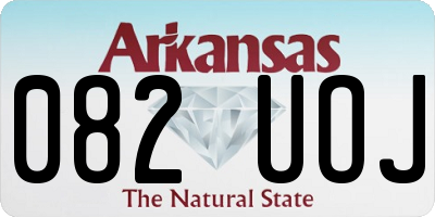 AR license plate 082UOJ