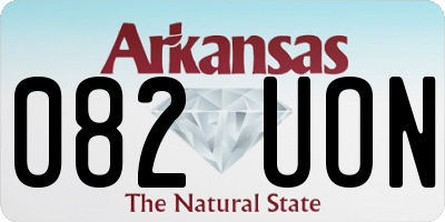 AR license plate 082UON