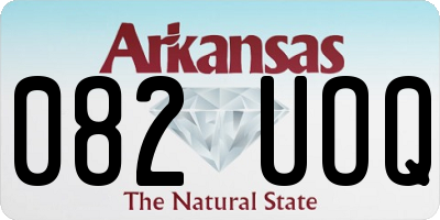 AR license plate 082UOQ