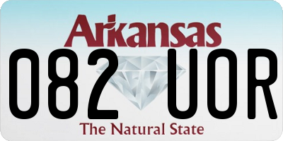AR license plate 082UOR