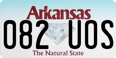 AR license plate 082UOS