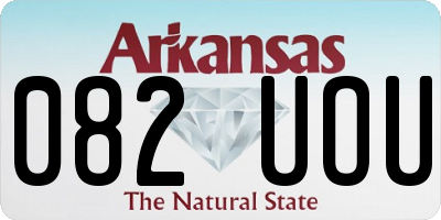 AR license plate 082UOU
