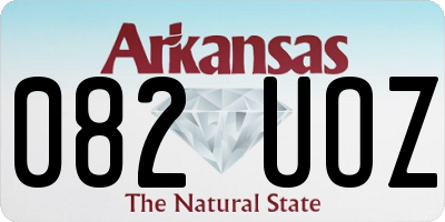 AR license plate 082UOZ
