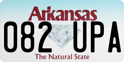 AR license plate 082UPA