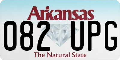 AR license plate 082UPG