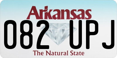 AR license plate 082UPJ