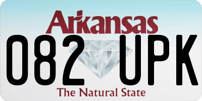 AR license plate 082UPK