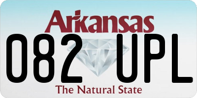 AR license plate 082UPL