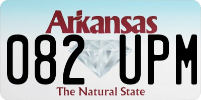 AR license plate 082UPM