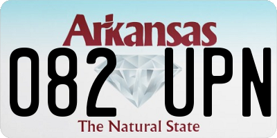 AR license plate 082UPN