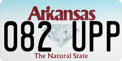 AR license plate 082UPP