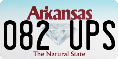 AR license plate 082UPS