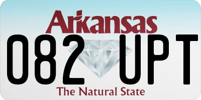 AR license plate 082UPT
