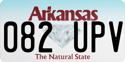 AR license plate 082UPV