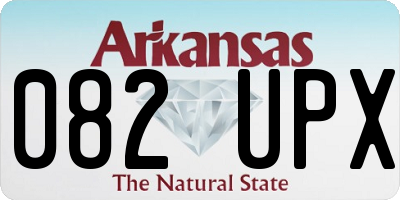 AR license plate 082UPX