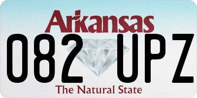 AR license plate 082UPZ
