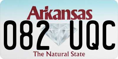 AR license plate 082UQC