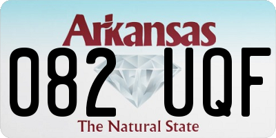 AR license plate 082UQF