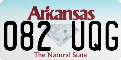 AR license plate 082UQG