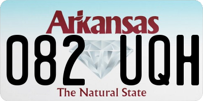 AR license plate 082UQH